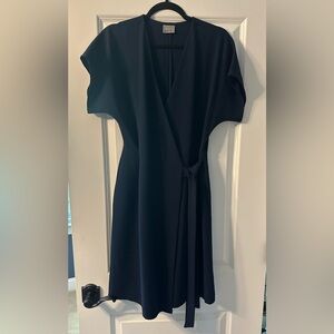 Vero Moda Dark Blue Mini Wrap Dress